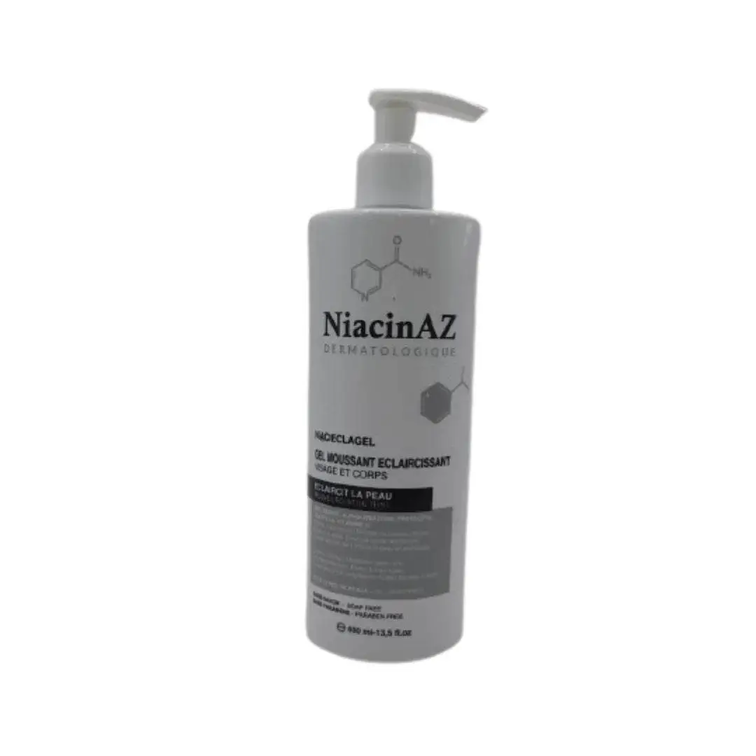 NiacinAZ Niacieclagel Gel moussant éclaircissant 400 ml NiacinAZ Niacieclagel Gel moussant éclaircissant 400 ml