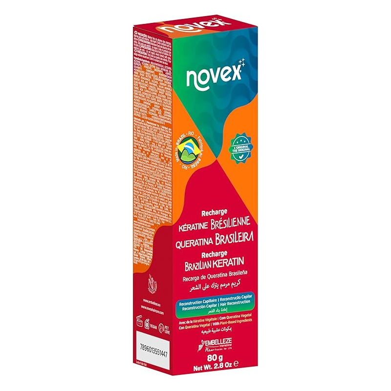 Novex Brazilian Keratin Masque recharge 80 g Novex Brazilian Keratin Masque recharge 80 g