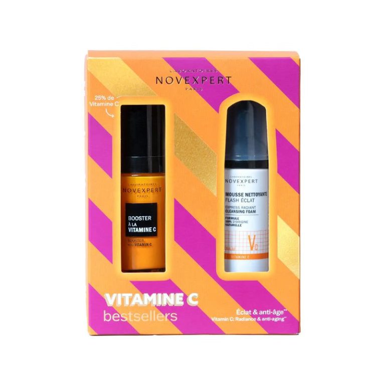 Novexpert Coffret Booster Vitamine C + Mini Mousse Éclat