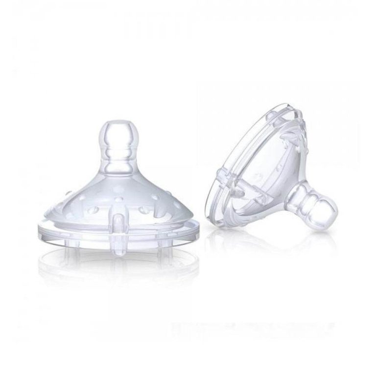 Nûby 2 tétines Natural Touch silicone 3 mois+ ID1199