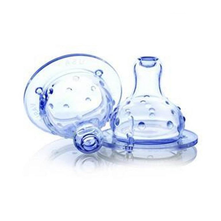 Nûby 2 tétines silicone col large 4 mois+ 00923