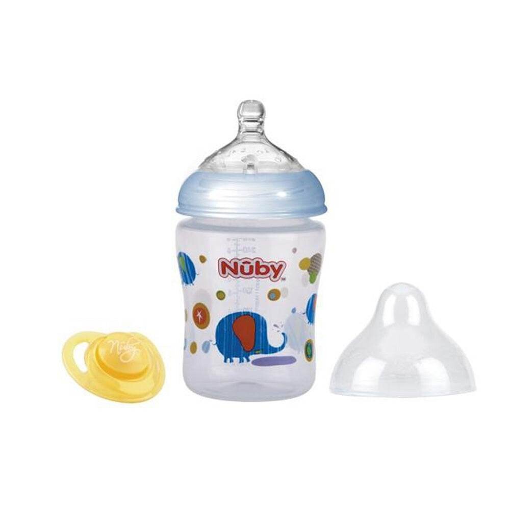 Nûby Biberon anti-colique 270 ml + sucette anti-colique 0 mois+ ID68057 Nûby Biberon anti-colique 270 ml + sucette anti-colique 0 mois+ ID68057