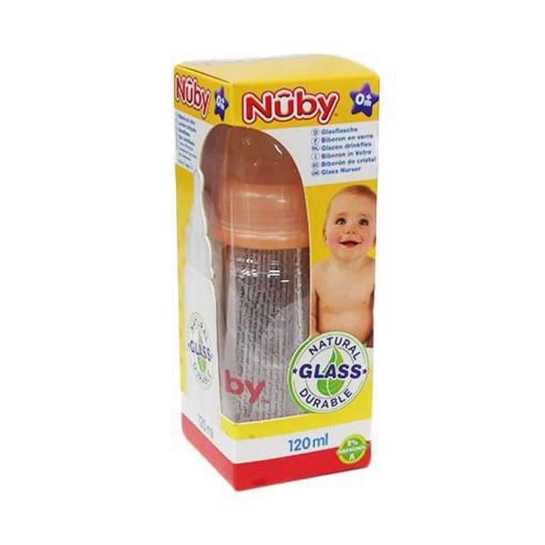 Nûby Biberon en verre standard 120 ml 0 mois+ ID1178
