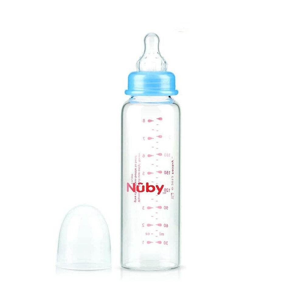 Nûby Biberon en verre standard 240 ml 3 mois+ ID1179 Nûby Biberon en verre standard 240 ml 3 mois+ ID1179