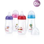 Nûby Biberon ovale col large 270 ml 0 mois+ ID1242