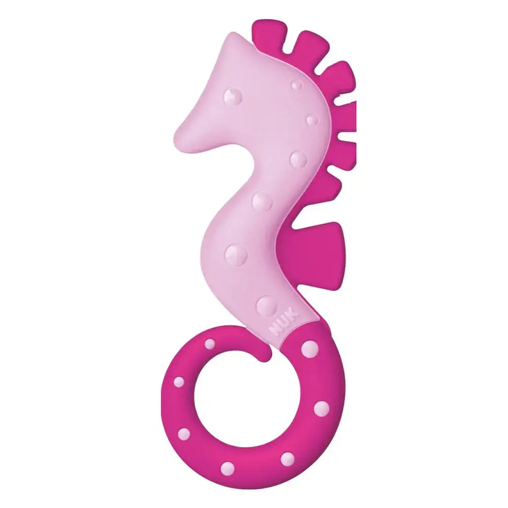 NUK Anneau de dentition Hippocampe rose 3 mois+ NUK Anneau de dentition Hippocampe rose 3 mois+