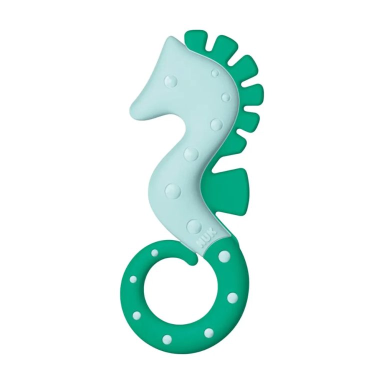 NUK Anneau de dentition Hippocampe vert 3 mois+