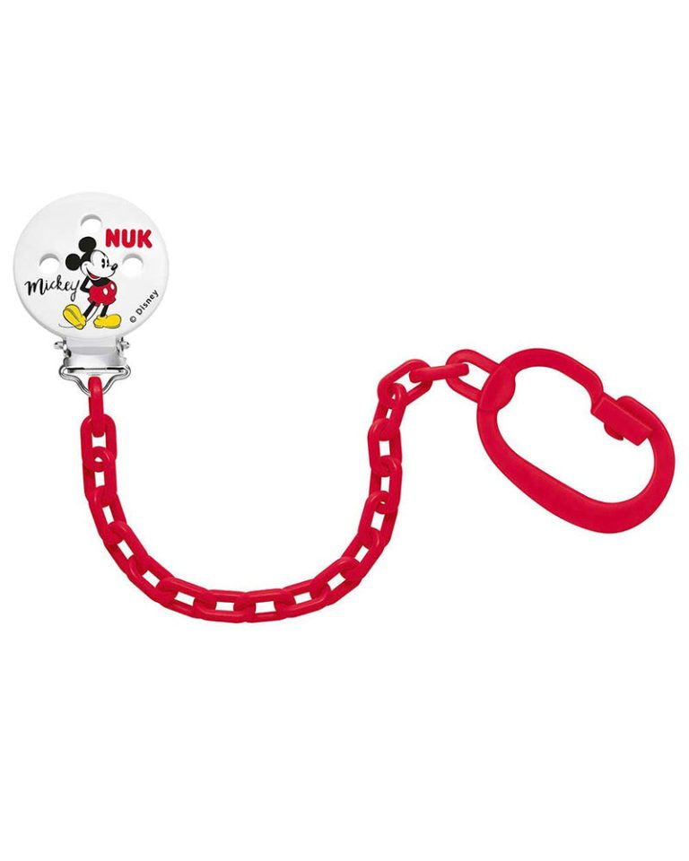 NUK Attache-sucette Mickey Mouse Rouge