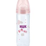 NUK Biberon Classic Love 6-18 mois Rose