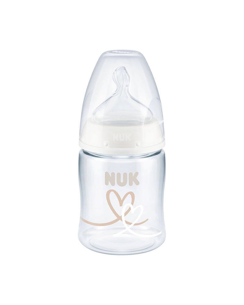 NUK Biberon First Choice+ 150 ml 0-6 mois Cœur beige NUK Biberon First Choice+ 150 ml 0-6 mois Cœur beige