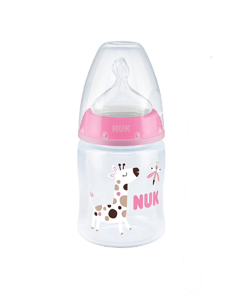 NUK Biberon First Choice+ 150 ml 0-6 mois Rose NUK Biberon First Choice+ 150 ml 0-6 mois Rose
