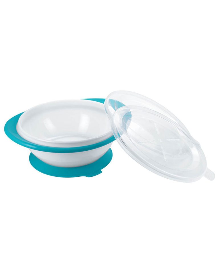 NUK Bol d'apprentissage avec couvercle Bleu