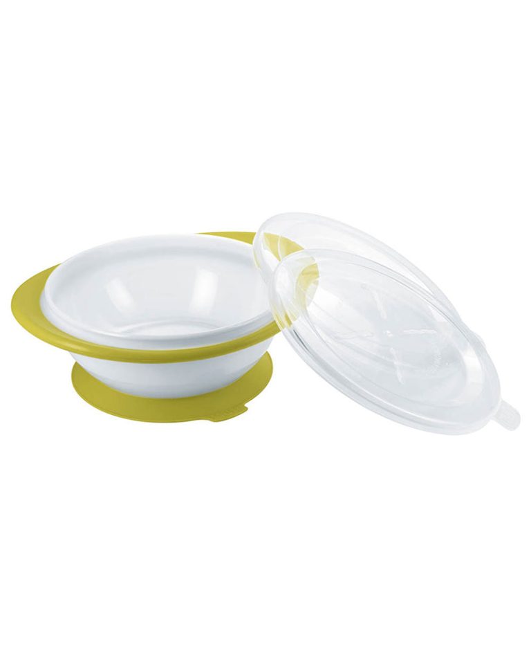 NUK Bol d'apprentissage avec couvercle Vert