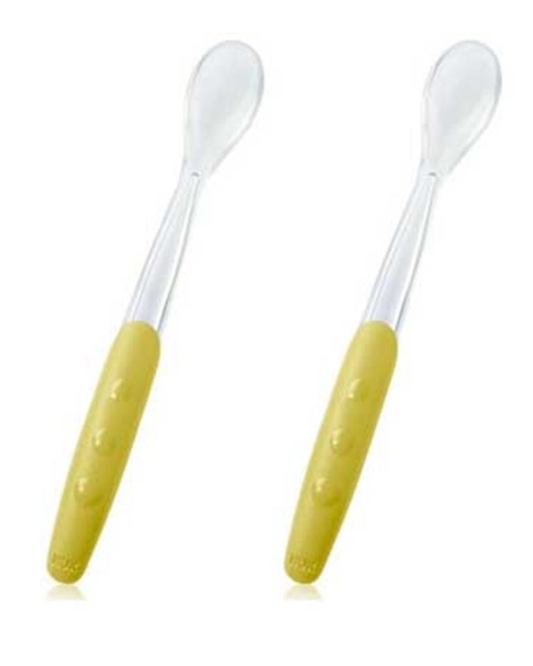 NUK Cuillères douces 4 mois+ Lot de 2 Jaune