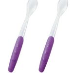NUK Cuillères douces 4 mois+ Lot de 2 Violet