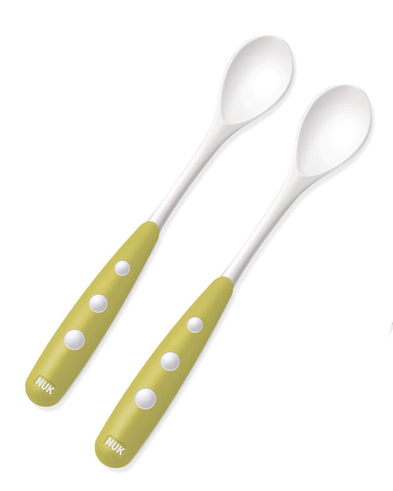 NUK Cuillères longues Lot de 2 Jaune
