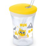 NUK Evolution Action Cup 230 ml 12 mois+ Jaune
