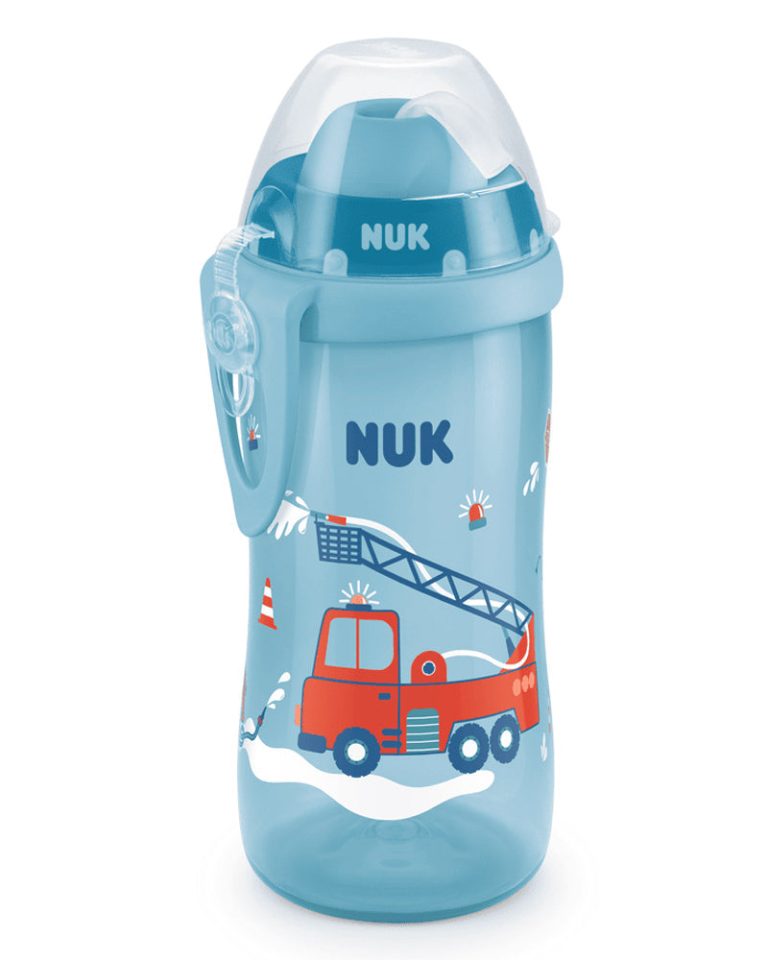 NUK Flexi Cup avec paille 300 ml 12 mois+ Bleu