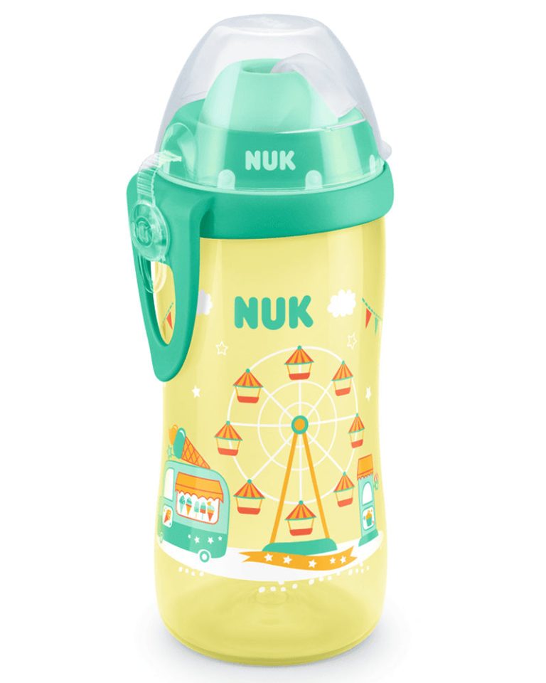 NUK Flexi Cup avec paille 300 ml 12 mois+ Jaune