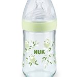 NUK Nature Sense Biberon en verre 240 ml Vert