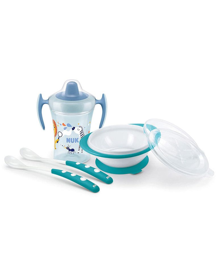 NUK Set repas 4 pièces Bleu