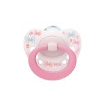 NUK Sucette Signature 0-6 mois Papillons rose