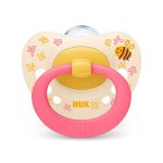NUK Sucette Signature 6-18 mois Rose & jaune
