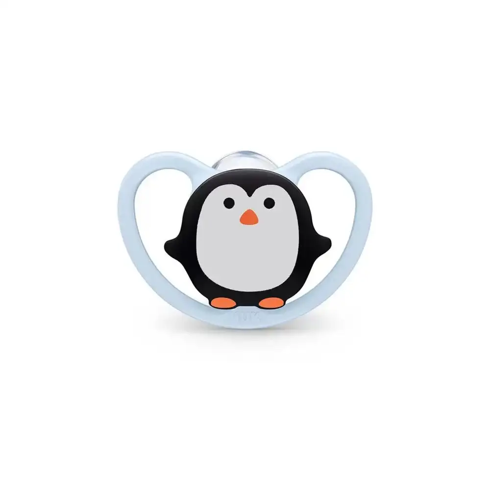 NUK Sucette Space avec boîte 0-6 mois Pingouin NUK Sucette Space avec boîte 0-6 mois Pingouin