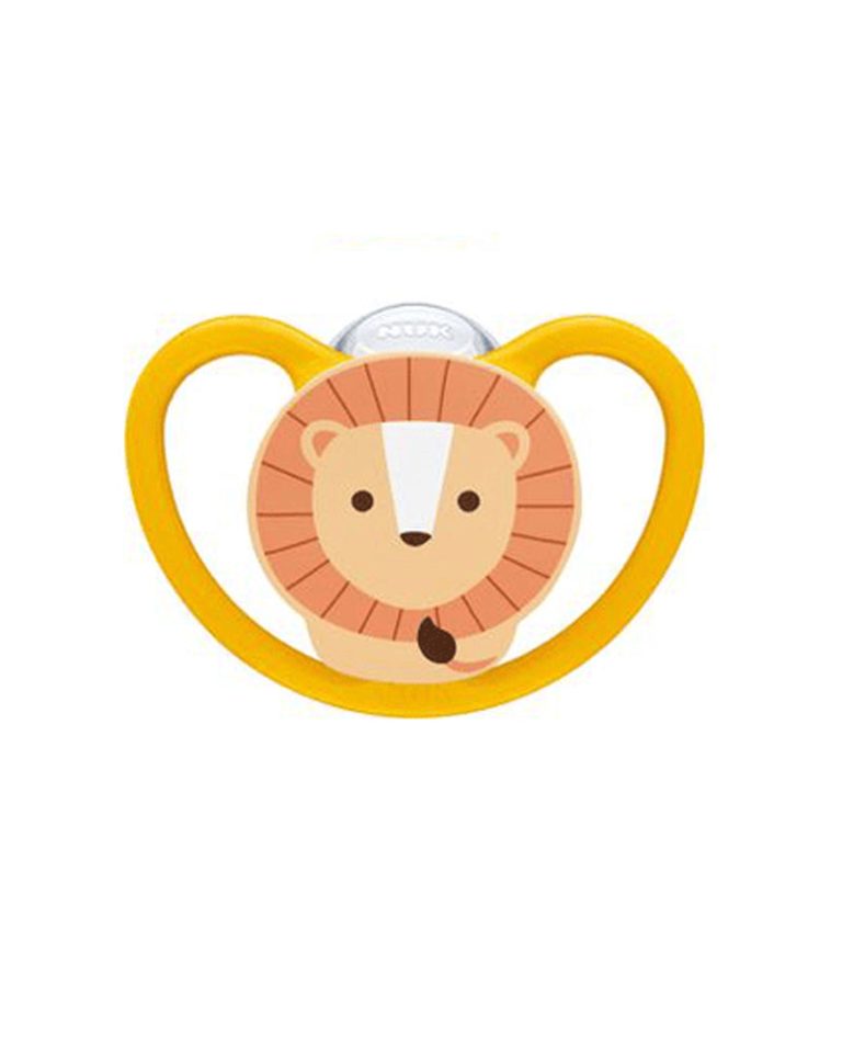 NUK Sucette Space avec boîte 6-18 mois Lion