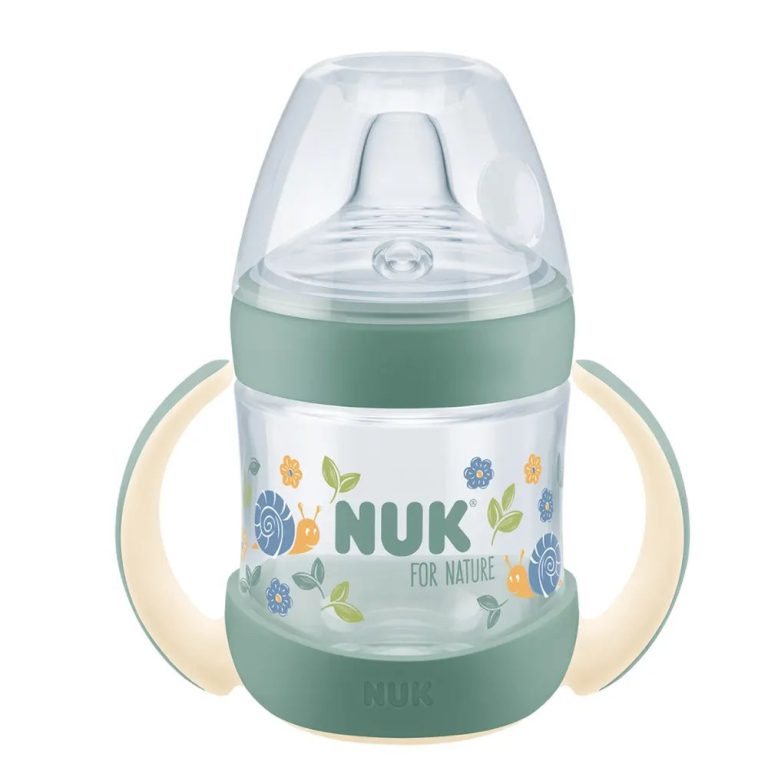 NUK Tasse d'apprentissage effet lumineux For Nature 150 ml 6-18 mois Vert pastel
