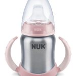 NUK Tasse Learner Stainless Steel 125 ml 6-18 mois Rose
