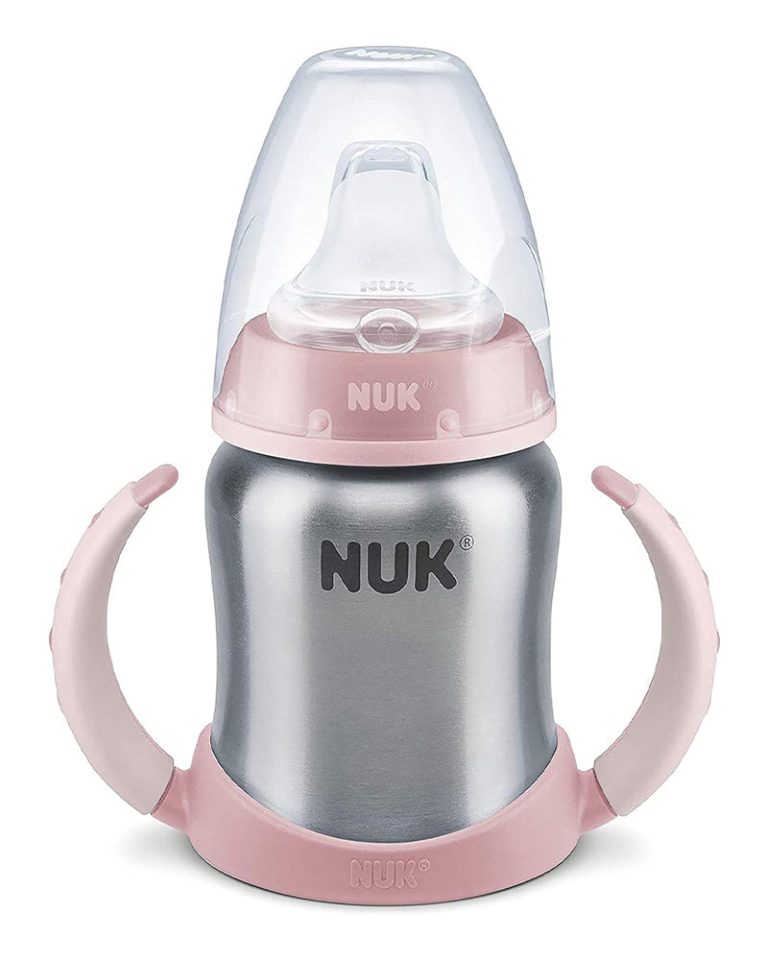 NUK Tasse Learner Stainless Steel 125 ml 6-18 mois Rose