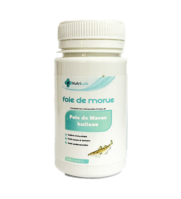 Nutrilab Foie de morue 30 comprimés Nutrilab Foie de morue 30 comprimés