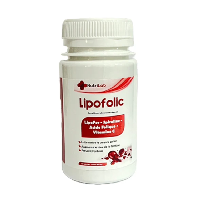 Nutrilab Lipofolic Fer 30 gélules