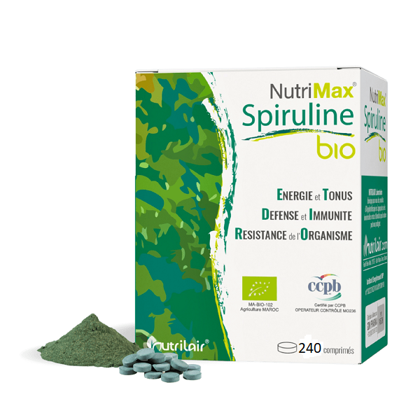 Nutrimax Spiruline Bio 240 comprimés