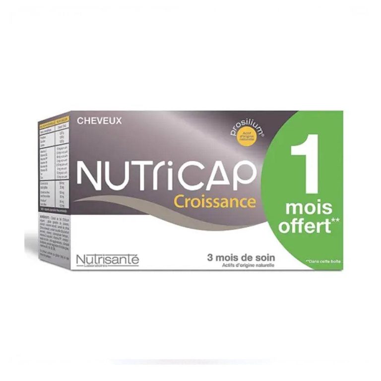 Nutrisanté Nutricap Croissance anti-chute 3 mois 180 gélules