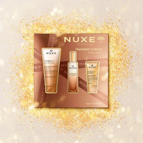 Nuxe Coffret Prodigieux Huile de douche + Parfum + Lait parfumé
