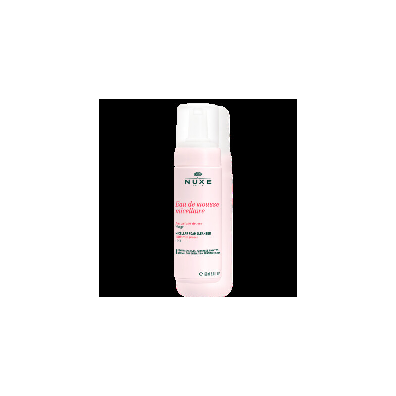 Nuxe Eau de mousse micellaire aux pétales de rose 150 ml Nuxe Eau de mousse micellaire aux pétales de rose 150 ml