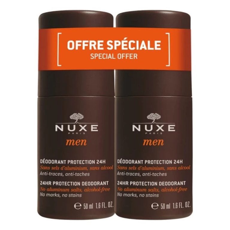 Nuxe Men Déodorant protection 24h roll-on Lot de 2 x 50 ml