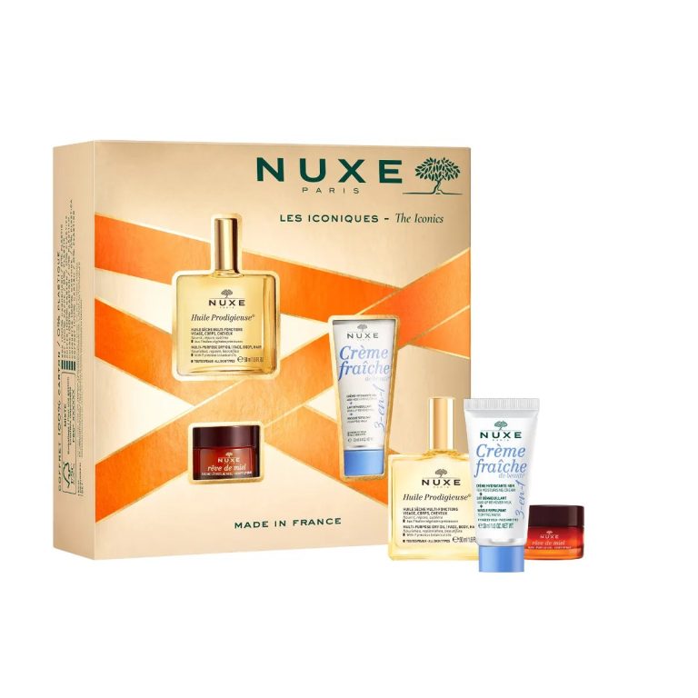 Nuxe Pack Huile Prodigieuse 50 ml + Crème Fraîche de Beauté + Rêve de Miel lèvres