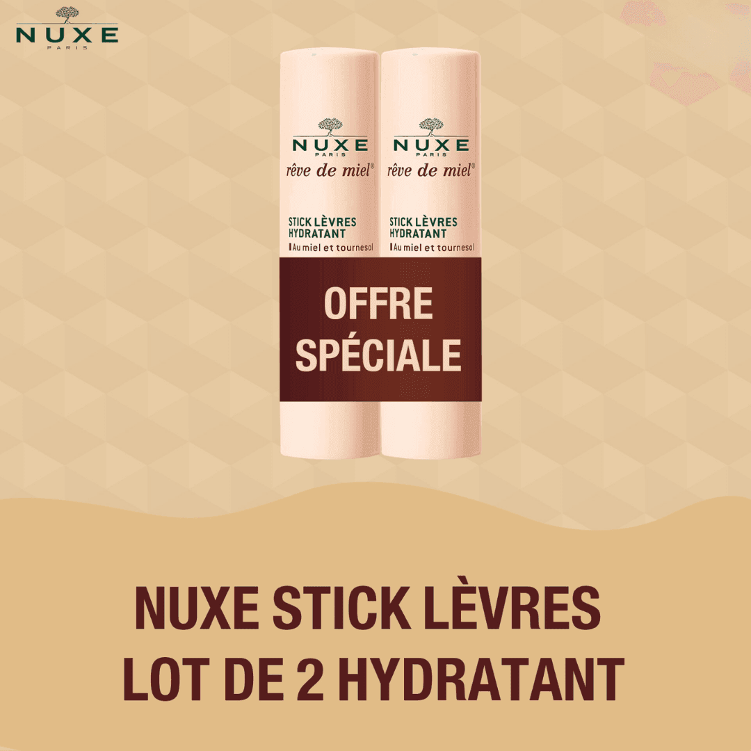 Nuxe Rêve de Miel Stick lèvres hydratant Lot de 2 Nuxe Rêve de Miel Stick lèvres hydratant Lot de 2