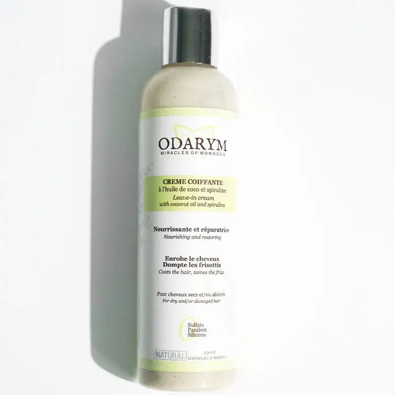 Odarym Crème coiffante huile de coco et spiruline 250 ml Odarym Crème coiffante huile de coco et spiruline 250 ml