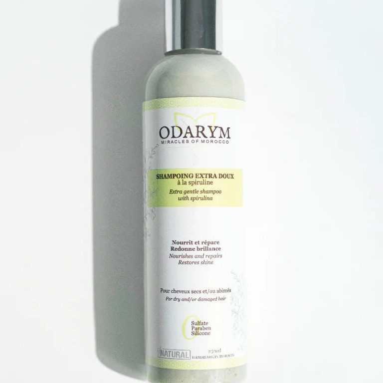 Odarym Shampooing liquide extra-doux spiruline et huile de coco 250 ml
