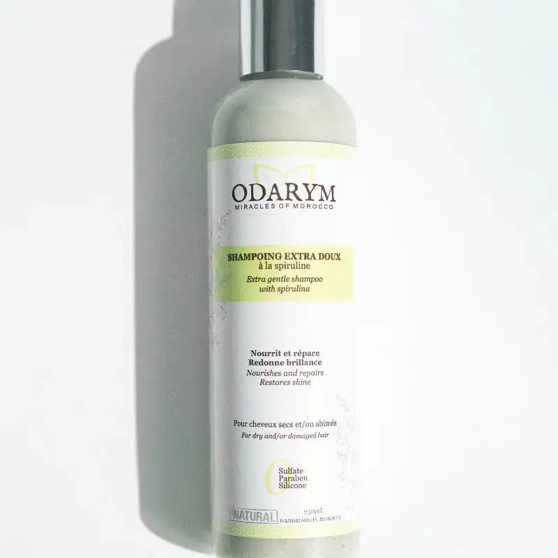 Odarym Shampooing liquide extra-doux spiruline et huile de coco 250 ml Odarym Shampooing liquide extra-doux spiruline et huile de coco 250 ml