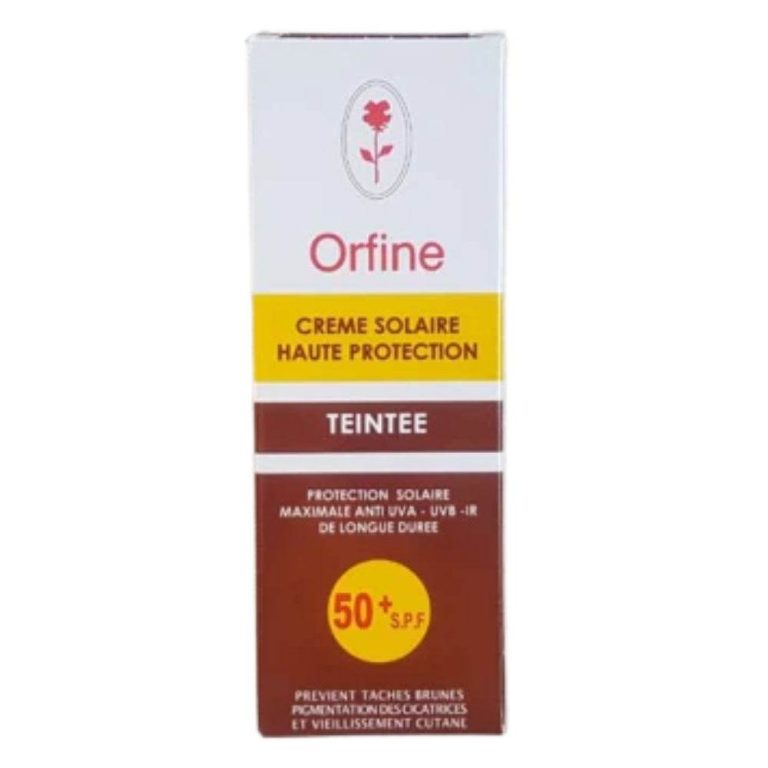 Orfine Écran solaire crème teintée SPF50