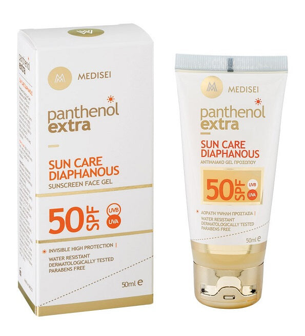 Panthenol Extra Sun Care Diaphane Gel invisible visage SPF50 50 ml Panthenol Extra Sun Care Diaphane Gel invisible visage SPF50 50 ml