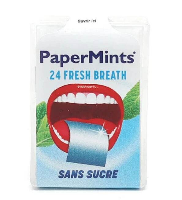 Papermints Feuilles fraîches sans sucres 24 unités