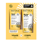 Patyka Coffret solaire Crème visage SPF50 + Lait corps SPF50