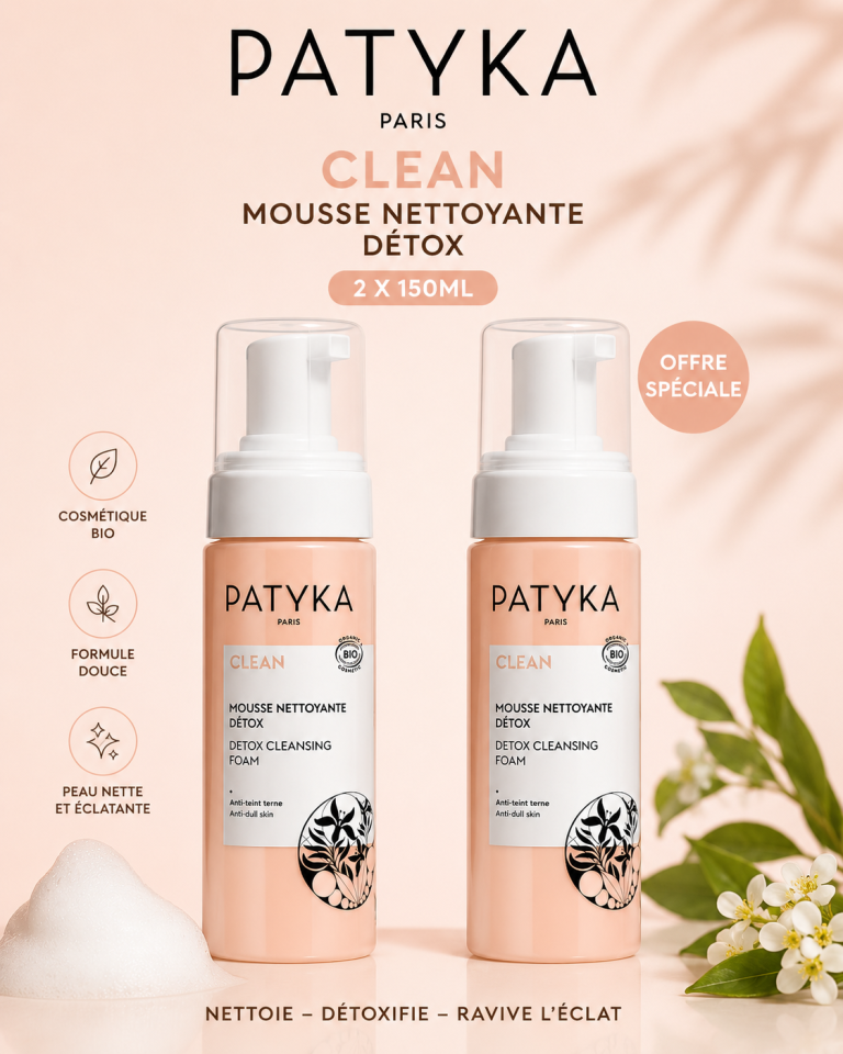 Patyka Duo Mousse nettoyante Détox 2 x 150 ml