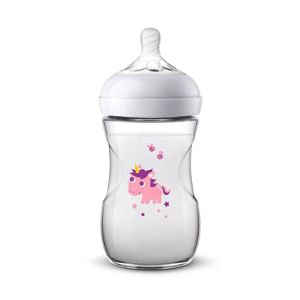 Philips Avent Biberon Natural Licorne 260 ml 1 mois+ SCF070/25